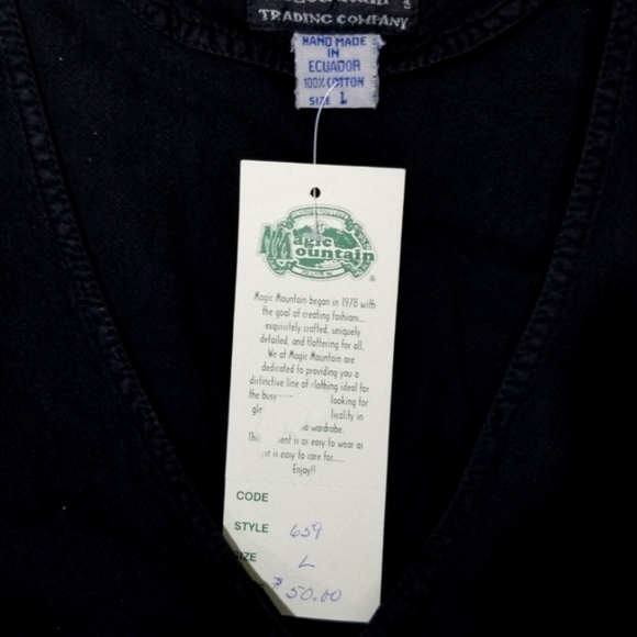 Vintage Magic Mountain Women's Button Up 100% Cotton Vest Y2K - Picture 4 of 7
